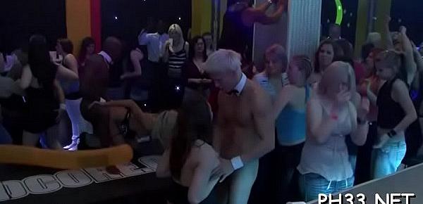  Waiter fucking one kissing other slut and fingering 3rd one
